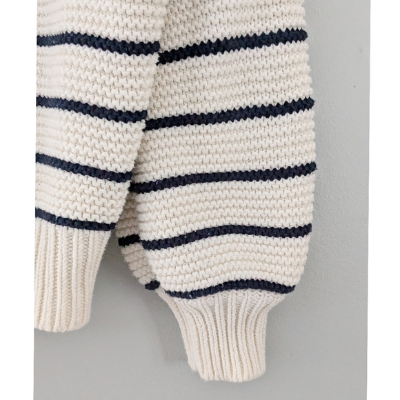 Alex Mill Button-Back Crewneck Sweater in Stripes - Picture 4 of 8